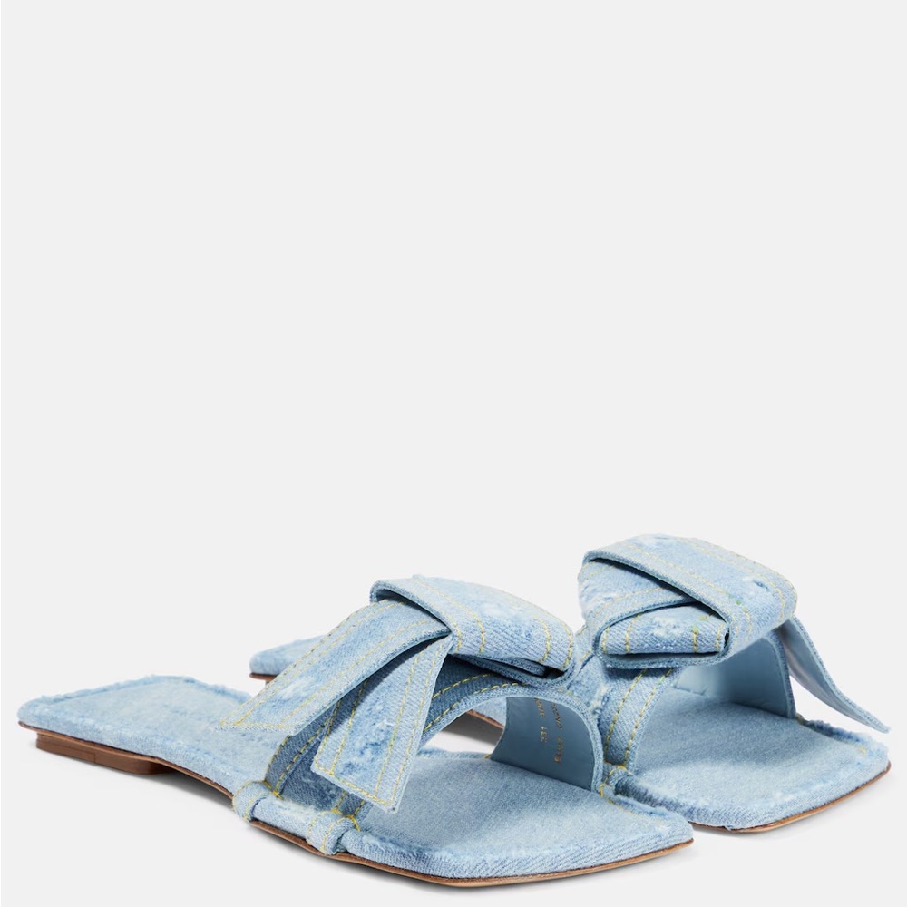 Acne Light Blue Denim Women's Sandals